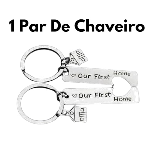 Chaveiro Abridor De Garrafas Nossa Primeira Casa Com Pingente De Casa Que Forma Um Coração PREMIUM