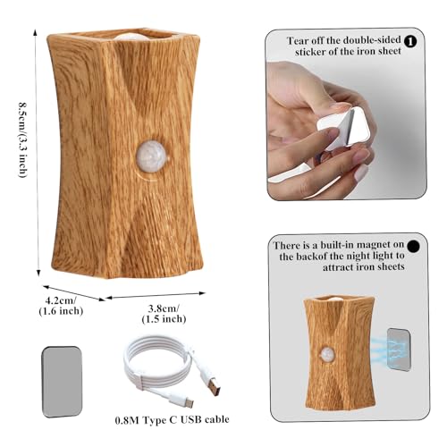 Lámparas de pared interior sin cables con sensor para evitar caídas 4