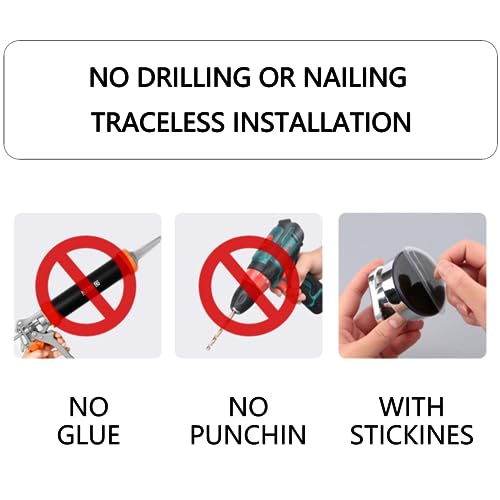 CCKHDD 2 maçanetas de porta de vidro com ventosa forte, ventosa de sucção a vácuo para banheiro, maç