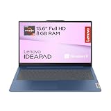 Lenovo IdeaPad Slim 3 Gen 8 - Ordenador Portátil 15.6' FHD (AMD Ryzen 3 30, Radeon 610M Graphics, 8 GB RAM, 512 GB SSD, USB-C, Wi-Fi 6, Windows 11 Home) Teclado QWERTY Español, Azul Abismo