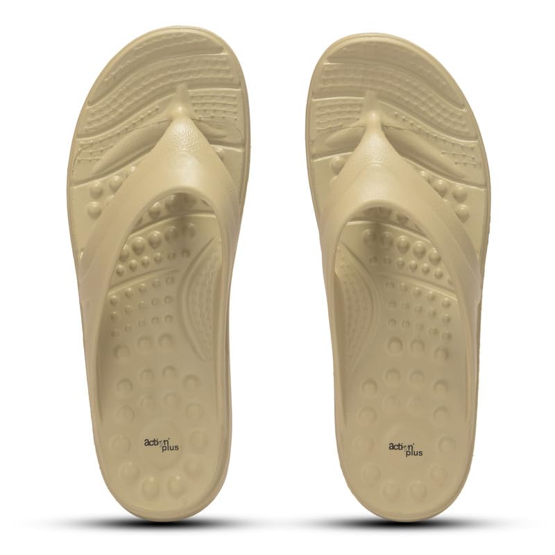 Image of ACTION Acupressure Slippers for Men | Orthopedic Flip Flops | Reflexology Foot Massage Slippers | Soft, Lightweight, Anti-Skid, Comfortable Daily Wear