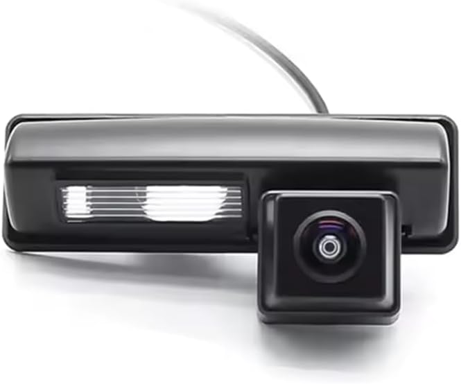 AHD/CVBS Car Rear View Camera's Fisheye Lens License Plate Lamp-Camera with RCA Cable & Vehicle Camera for Lexus IS300 IS200 ES300 ES330 GS400 GS430 HS250h/Toyota Aurion Camry XV40 (CVBS)