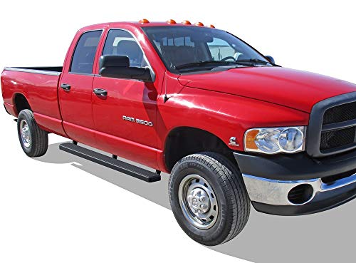 Estribos negros de acero inoxidable para Dodge Ram 1500 y 2500/3500 miniatura 6