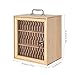 36 Slots Cell Phone Storage Box, Wood & Acrylic Cell Phone Lockers Storage Cell Phone Locker Box with Lock Pocket Chart for Phones Locking Cell Phone Cabinet for Classroom Offices School Employees