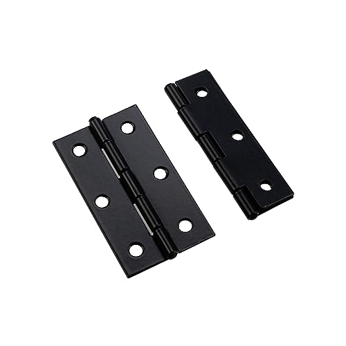 Hevstil 16-Pack 2.5" Door Hinges Long Home Furniture Hardware Folding Butt Hinge Black #TOP2