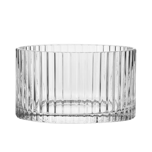 Krosno Insalatiera rigata Sparkle | 16 cm | Collezione Sparkle | ideale per frutta, insalate e snack | Per casa, ristoranti e feste | Lavabile in lavastoviglie | Cristallo senza piombo