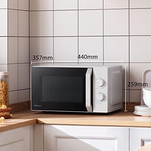 Microonde Toshiba MW2-MM20P(BK) 20L - 800W, 5 Livelli Potenza, Scongelamento, Luce LED, Nero Elegante! - Foto 6