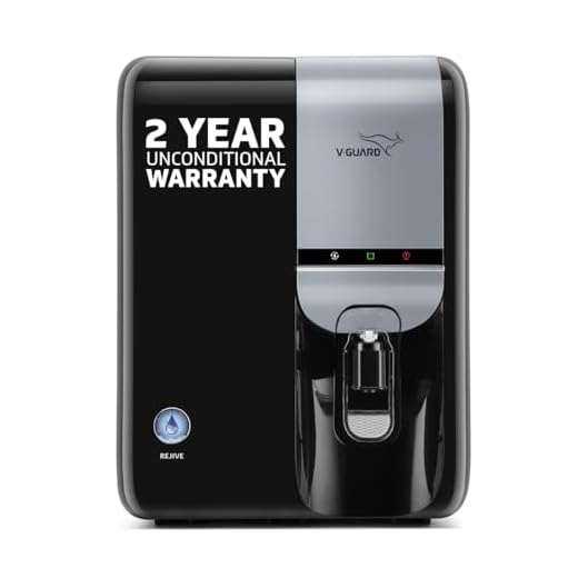 V-Guard Rejive 2X RO UV UF Alkaline Water Purifier with Stainless Steel Tank | No Service Cost for 2 Years: True Unconditional Warranty | 9 Stage | Triple Powered Alkaline Health Charger | 5.5 L