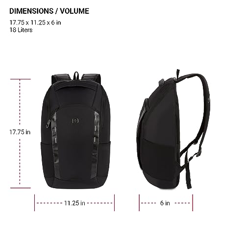 Image of SwissGear 8117 Laptop Backpack, Black, 17.75 In (Fits Laptops up to 15 inch)