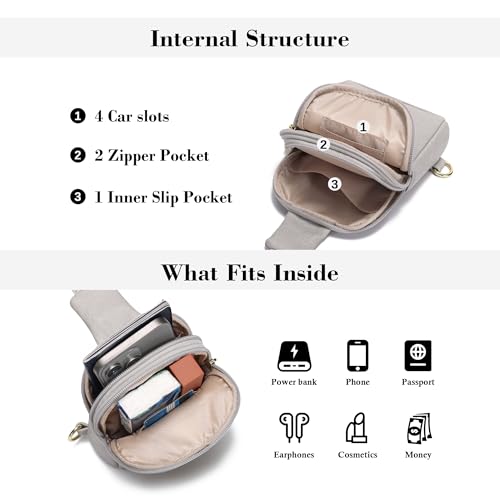 Image of INICAT Lightweight Small Crossbody Sling Bag for Women | Mini Travel Purse,Multi-pocket with Card Slots,Durable Vegan Leather,Everyday Carry