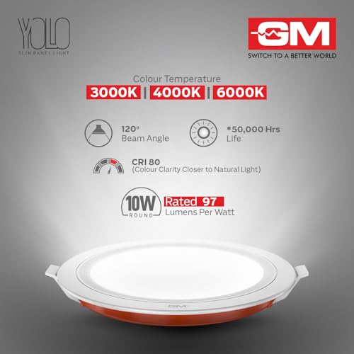Image of GM Yolo - 10W LED Panel Light - RD - 6000K