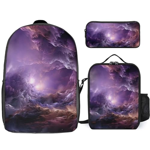 Sac à dos galaxie violette pour transporter votre repas au frais sans sac supplémentaire
