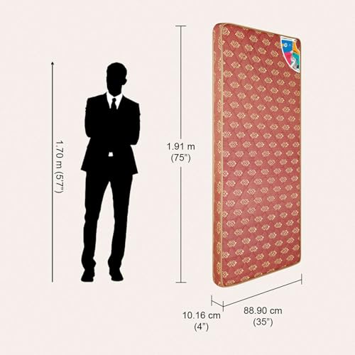 Image of Godrej Interio Mattress Vurv Single Bed Dual Comfort Reversible Foam Mattress (75 x 35 x 4), 1-Year Warranty, PU Foam