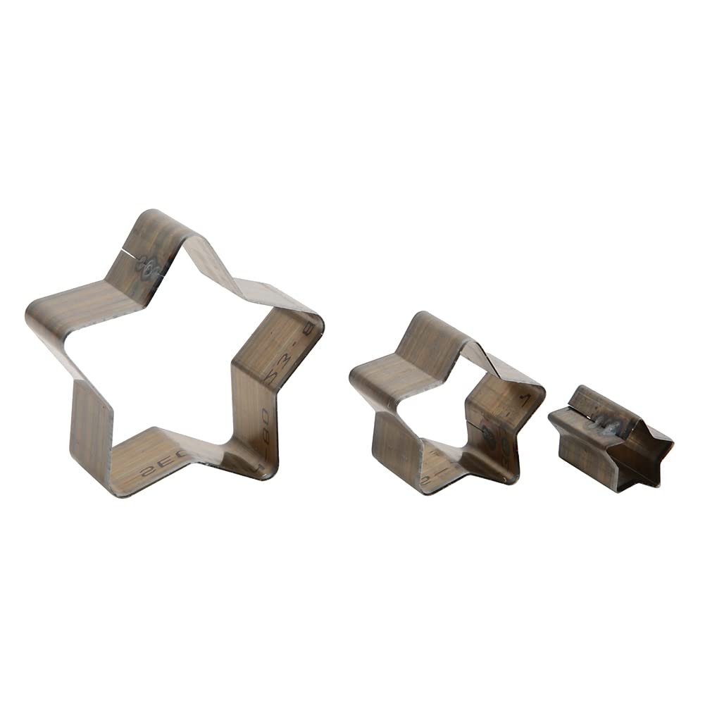 Oumefar Leather Punch Die Set, Hollow Star Leather Cutting Punching Tools Steel Leather Cutting Die Leather Punch Crafts DIY Tool for Leather