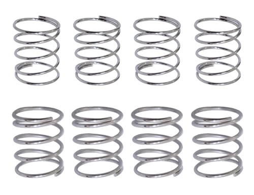Auto-plaza 8pcs 2lb 4lb Springs for Sanwa JLF Joysticks Stainless Steel Springs for Games Box Sticks (4pcs 4lb + 4pcs 2lb springs)