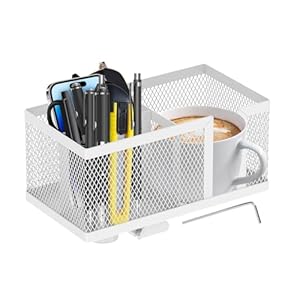 Harupink 4-in-1 Schreibtisch Organizer Getränkehalter