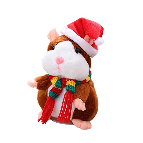 better daily life Hablar Hamster Plush Doll Toys Repite lo Que Dices y se Mueve, Felpa súper Suave, Animal de Peluche, hámster, mímica, Mascota, Juguete Educativo de Peluche para niños