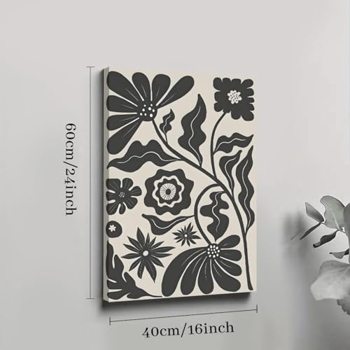 Peintures sur toile de fleurs art mural minimaliste haut de gamme