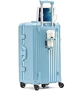 Amazon | [魔法小屋] スーツケース 前開き キャスターストッパー付く