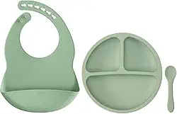 Buba, Kit Refeição Em Silicone Verde