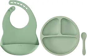 Buba, Kit Refeição Em Silicone Verde