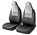 Produktbild Walser Premium Autositzbezüge Gordon mit Reißverschluss, Zipp-IT Schonbezüge, 2 Vordersitzbezüge schwarz/grau 11866