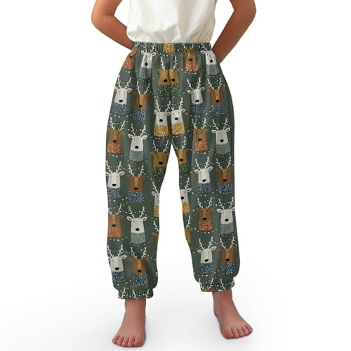 Image of Unisex Little Kids Yoga Trousers Bohemian Beach Pants Baggy Harem Activewear for Boys and Girls Age 3-10