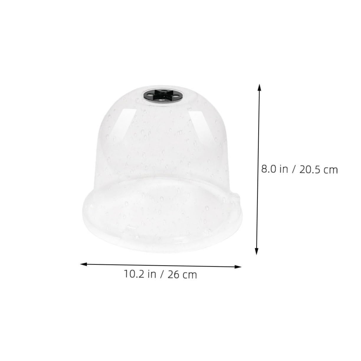 ifundom 4pcs Transparent Plant Humidity Dome Cover Breathable Garden Cloche for Improved Plant Growth Protection from Frost