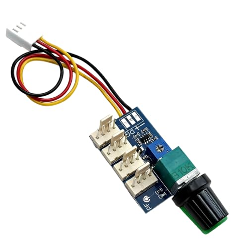 PWM Fan Speed Controller 4 Kanäle, 3 Pin Ports, DC 0-12V, 4 Draht PC CPU Lüfter Drehzahlregler, Potentiometer für PC Gehäuse, PWM Lüftersteuerung für 12V Lüfter