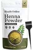 Shudh Online Organic Henna Powder for Hair Growth (200 Grams), Herbal Mehandi, Hena Powder for Hair, Mehendi, Natural black dye - Mehndi Hina - Rajasthani Mehandi for Women 200 g (Pack of 1) Green