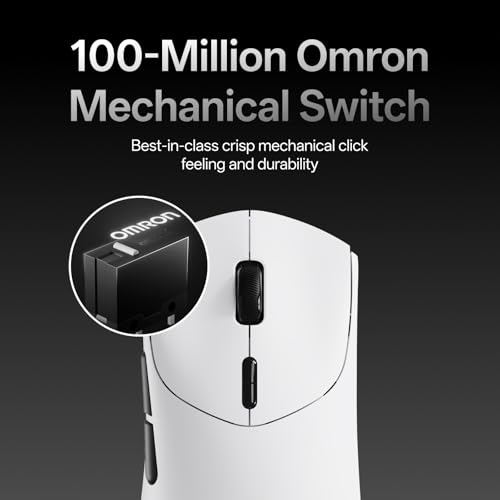 Rapoo VT7 Wireless Gaming Mouse, True 8K Wireless Polling Rate, 53g Lightweight, Up to 750 Hr Battery, Nordic nRF54L15 MCU, 100-Million Mechanical Switch, 10 Programmable Buttons, White by Rapoo - Used condition - Image 5