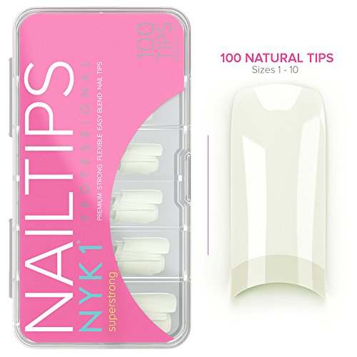 Unghie finte in acrilico bianco, professionali, forti, naturali, set di estensioni in plastica per unghie artificiali, flessibili, di qualità, per smalto gel UV LED