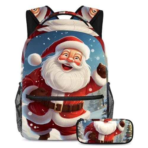 Sac à dos de grande capacité avec trousse assortie et ensemble de 2 cartables