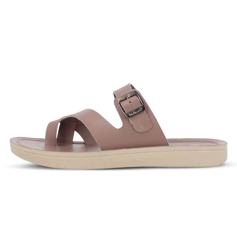 Image of WALKAROO Women Comfort Sandals|Adjustable Buckle Strap, Toe Loop Design, Soft Footbed, Lightweight Platform Sole|Casual Flats for office,Travel & all day use| WLR72048