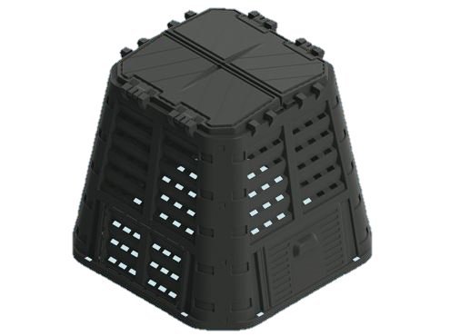 Composteur de jardin 420 L 89 x 89 x H80 cm