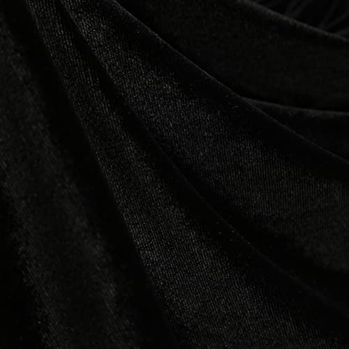 Vestido negro con cuello Peter Pan para niñas 3-12 años miniatura 5