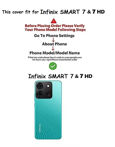 Image of COVERBLACK Rubber Back Cover for Infinix Smart 7 - Transparent