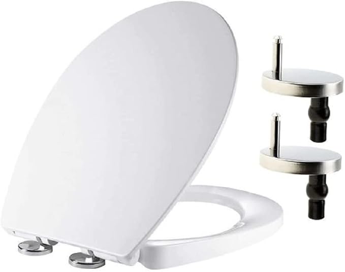 Mass Dynamic White Toilet Seat Soft Close Toilet Seats with Quick
