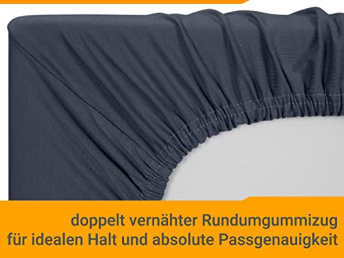 npluseins 2er Pack Spannbezüge Kissenbezüge für Gesundheitskissen 1450.2049, 1 Pack (2 Stück) - Spannbezüge 35-40 x 55-60 cm, anthrazit