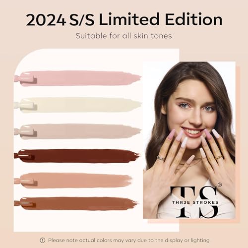 Image of THR3E STROKES Gel Nail Polish Set Gel Polish Orange Hot Pink Blue Yellow Green Purple Vibrant Spring Summer Gel Polish 7ML (UV /LED LIGHT REQUIRED) (BOURBON 678, 7.5ML)