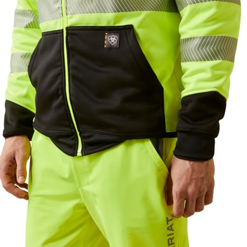 Image of ARIAT mens Fr Hi-vis Full Zip Hoodie