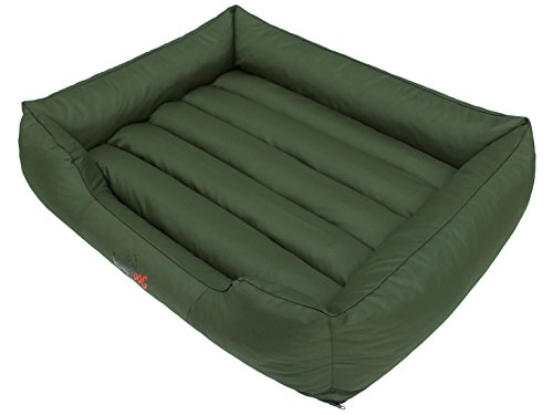 Hobbydog CORZIE10 - Cama para Perros (sofá, Cesta, tamaño XL, 82 x 62 cm), Color Verde
