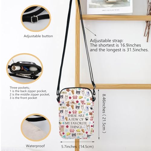 FOTAP Sound Music Name List Crossbody Bag Music Inspired Sound Musical Gift Theater Musical Fans Gift2