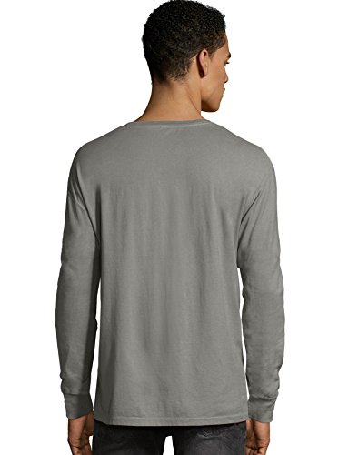 Hanes Mens ComfortWash Garment-Dyed Long Sleeve T-Shirt, L, Artisan Gold2