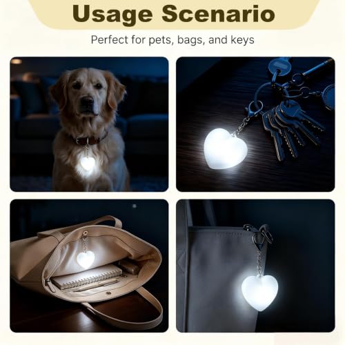 Uelkr 2Pcs Purse Light, Rechargeable Heart Shaped Handbag Lights by Uelkr - Used condition - Image 4