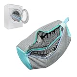 Nettoyage 360°approfondi pour vos sneakers：Placez simplement vos chaussures dans le sac de lavage et lancez la machine. Les microfibres intérieures agissent comme une brosse manuelle, garantissant un nettoyage complet et délicat. Elles éliminent efficacement les salissures superficielles et les taches, sans laisser de résidus ni de peluches.