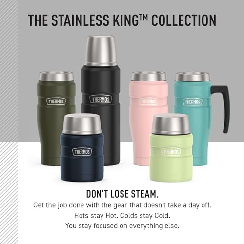 Image of THERMOS Stainless King Vacuum-Insulated Food Jar, 24 Ounce, Matte Teal