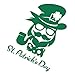 ABOOFAN St. Patricks Day Adesivi Murali Shamrock Trifoglio Decalcomanie Irlandese di Auto- Adesivo Leprechaun Etichette Regali per I Green Day Favori di Partito Decorazioni