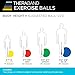 THERABAND Exercise Ball, Stability Ball with 55 cm Diameter for Athletes 5'1