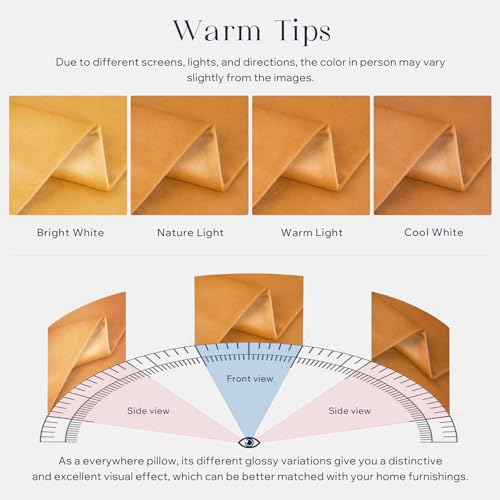 Phantoscope Pack of 2 Velvet Decorative Throw Decorative Pillow Cover Soft Solid Square Cushion Case for Couch Orange 18 x 18 inches 45 x 45 cm
